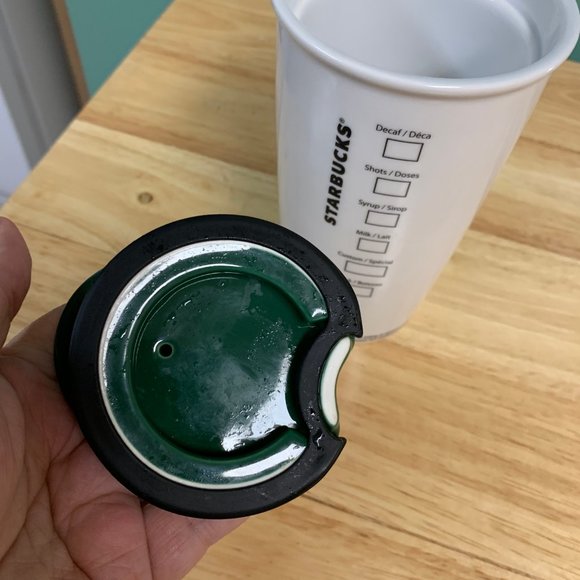 Starbucks Classic Reusable Coffee Tea Travel Tumbler Double Wall Ceramic Mug - Picture 4 of 7